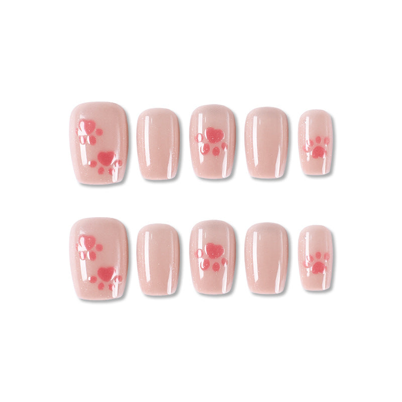 Siopsrl | Press-On Nail Art Set with Elegant Leopard Design Siopsrl