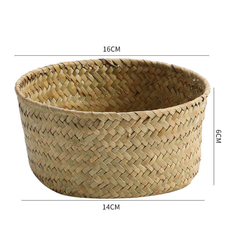 Handmade Natural Fiber Storage Basket Siopsrl