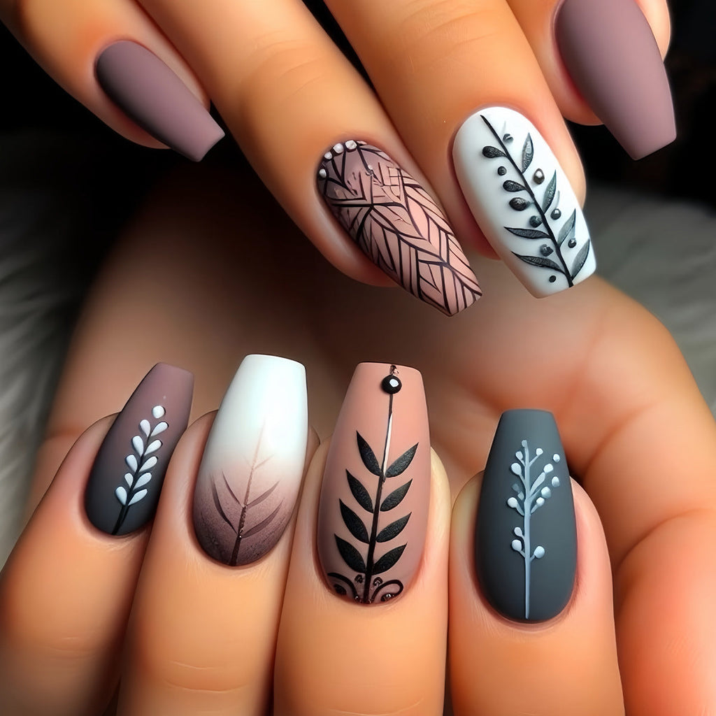 Siopsrl | Botanical Nail Art Design Siopsrl