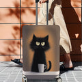 Siopsrl | Unisex non-elastic suitcase cover with cartoon cat motif and cup design, durable travel suitcase protection Siopsrl