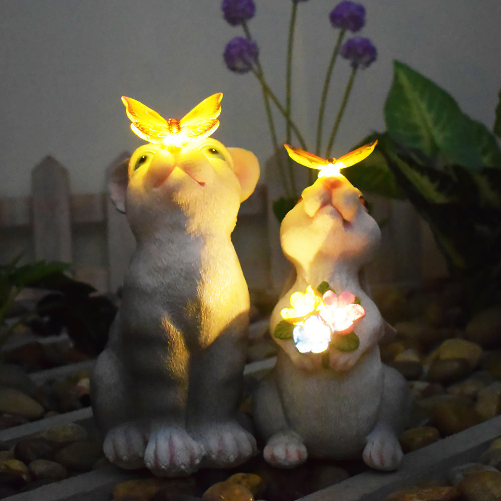 Solar Powered Succulent Turtle Garden Planter Night Light Ornament Siopsrl