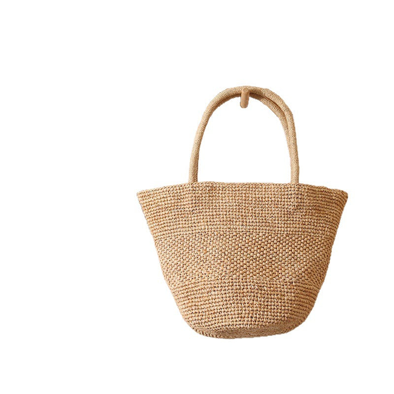 Handmade wicker tote bag with sturdy handles Siopsrl