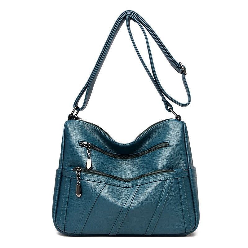 Elegant Zip-Detail Shoulder Bag Siopsrl