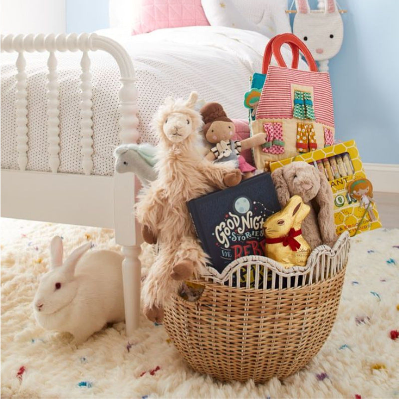 Playful storage basket with wave edge Siopsrl