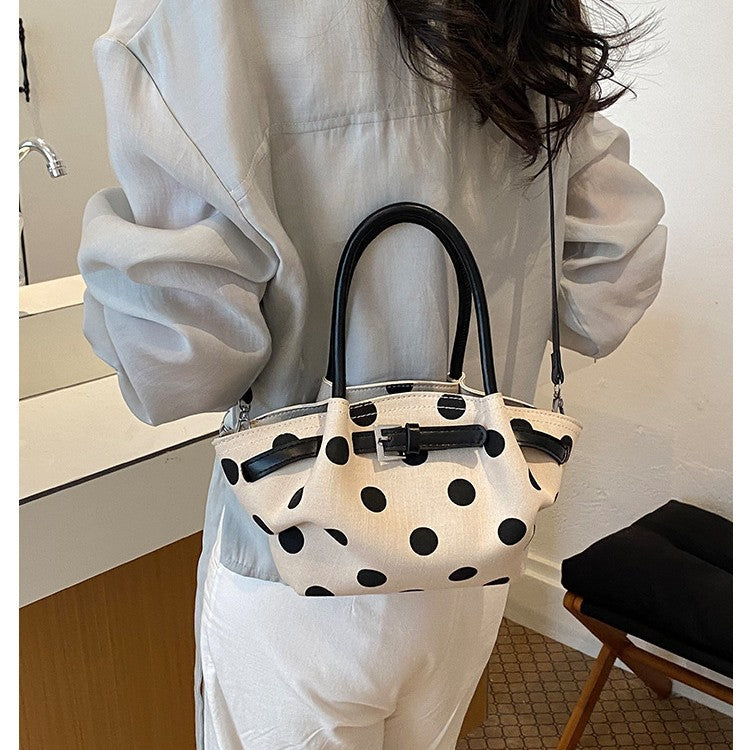 Siopsrl | Polka Dot Structured Handbag Siopsrl