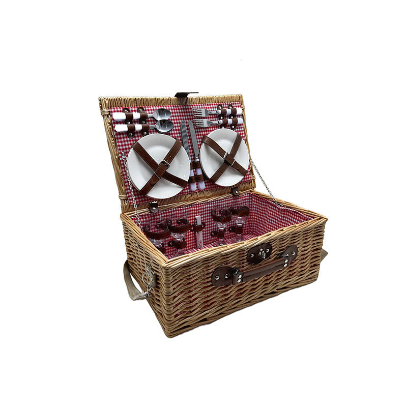 Women's picnic basket with elegant dish set Siopsrl