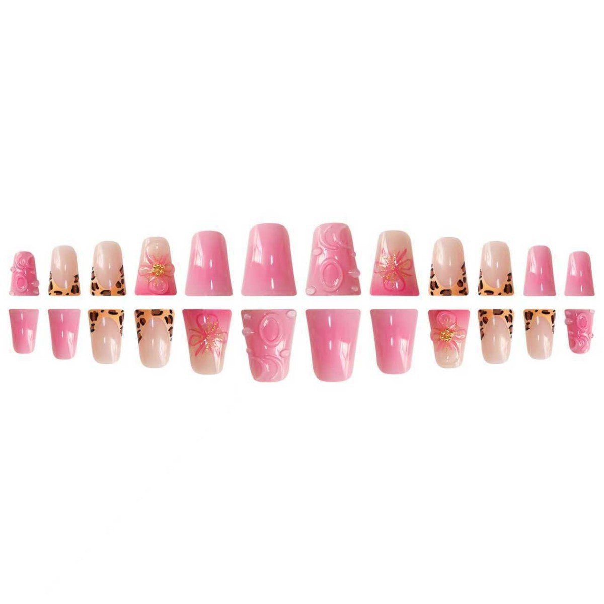 Siopsrl | Decorative Press-On Nail Extensions with Floral Accents Siopsrl