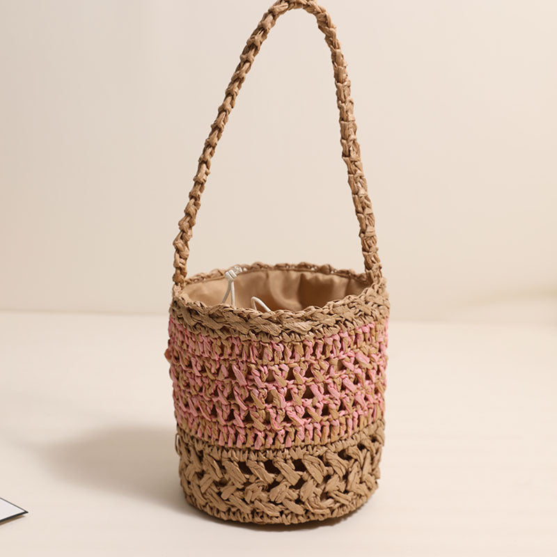Siopsrl | Trendy Handmade Basket Bag with Practical Drawstring Closure Siopsrl