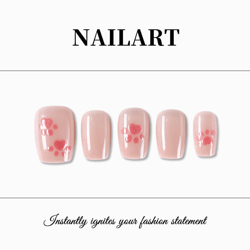 Siopsrl | Press-On Nail Art Set with Elegant Leopard Design Siopsrl