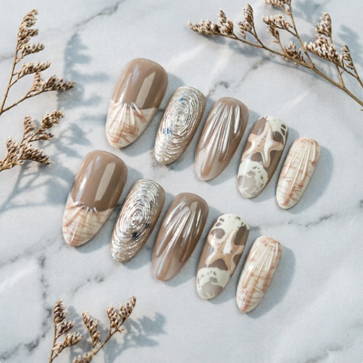 Siopsrl | Elegant Nail Tips with Maritime Design Siopsrl