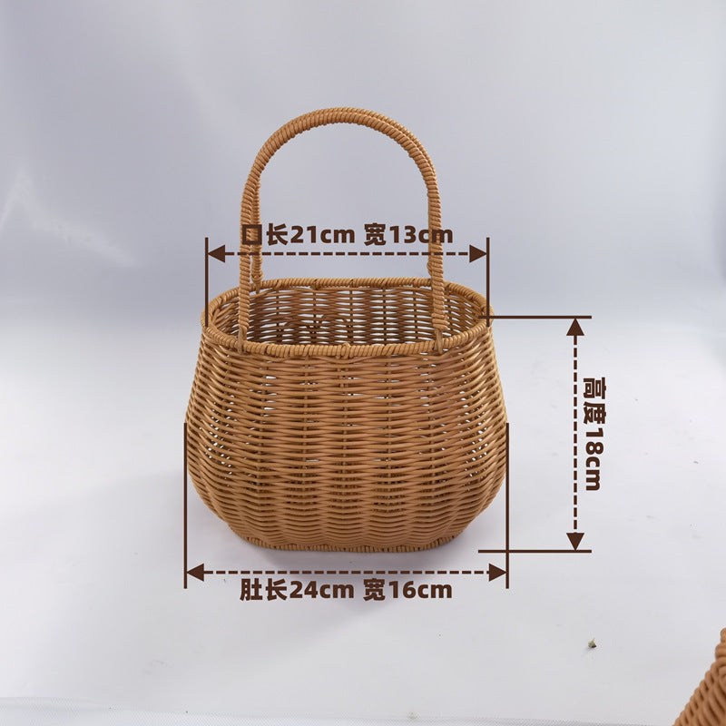 Women Diamond-shaped Handheld Basket Siopsrl