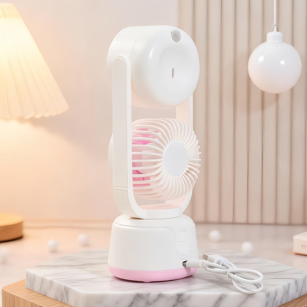 Siopsrl | Women's Portable Dual Fan with Spray Function Siopsrl