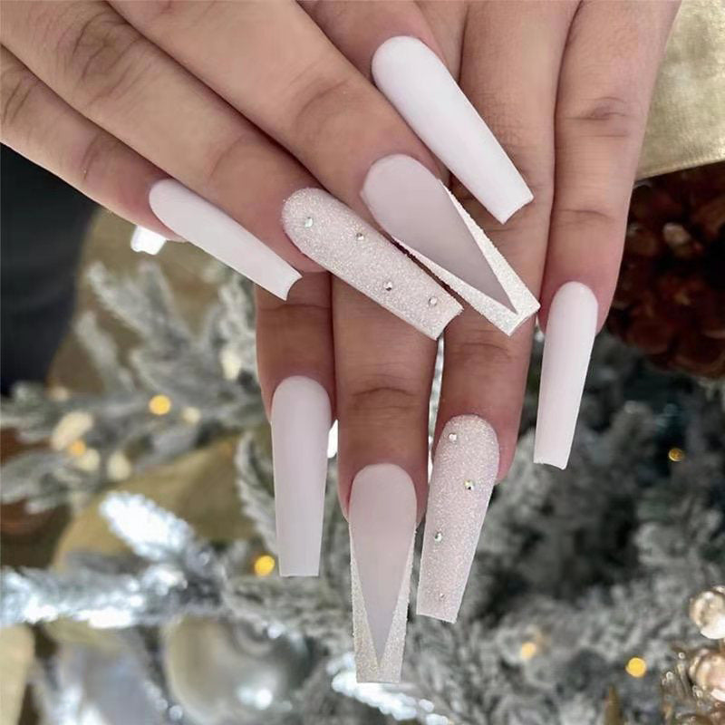 Siopsrl | Premium Rhinestone-Embellished Stiletto Press-On Nails Siopsrl