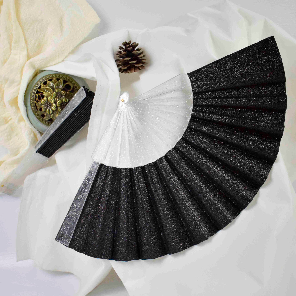 Siopsrl | Women elegant glitter fan Siopsrl