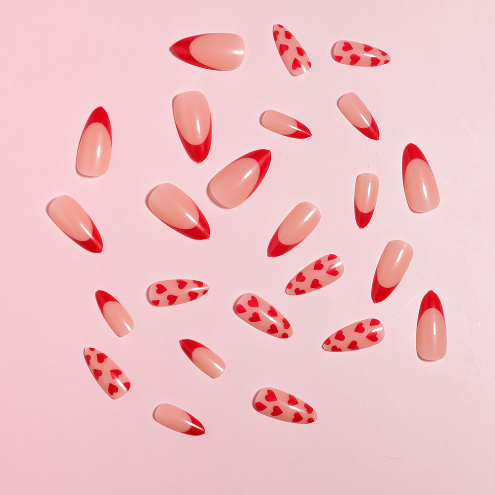 Siopsrl | Artistic Heart Designed Press-On Nail Set Siopsrl