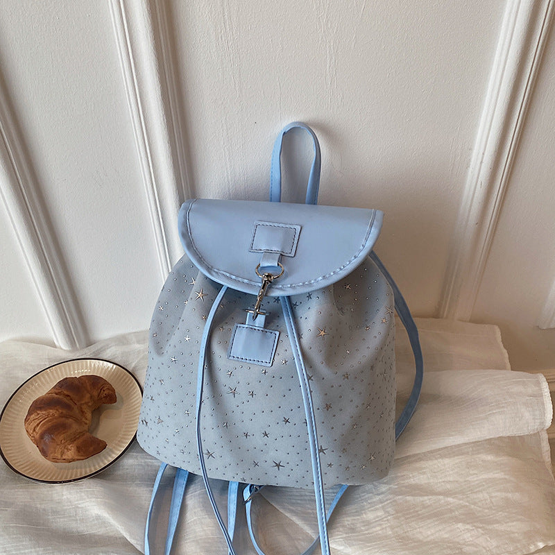 Siopsrl | WoStar-Patterned Drawstring Backpack Siopsrl