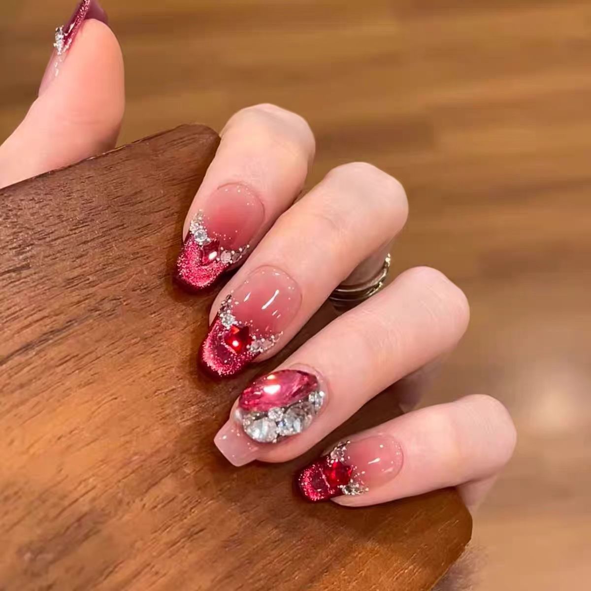 Siopsrl | Floral Design Press-On Nail Set Siopsrl