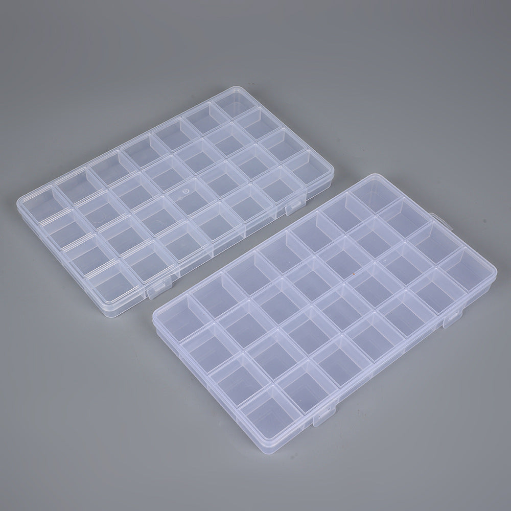 Transparent Multi-Compartment Storage Organizer Box Siopsrl