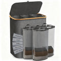 Laundry separation system with three compartments and removable inner pockets Siopsrl