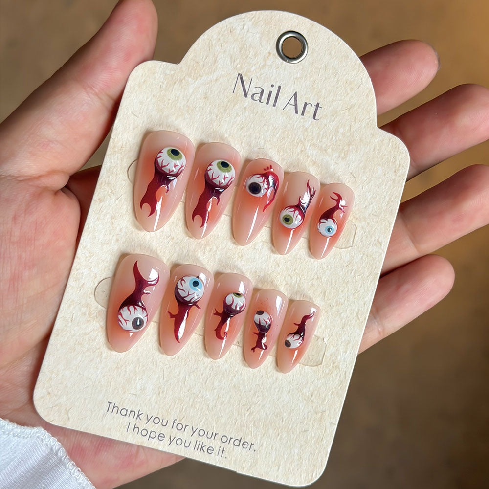 Siopsrl | Artistic Vibrant Design Press-On Nail Set Siopsrl