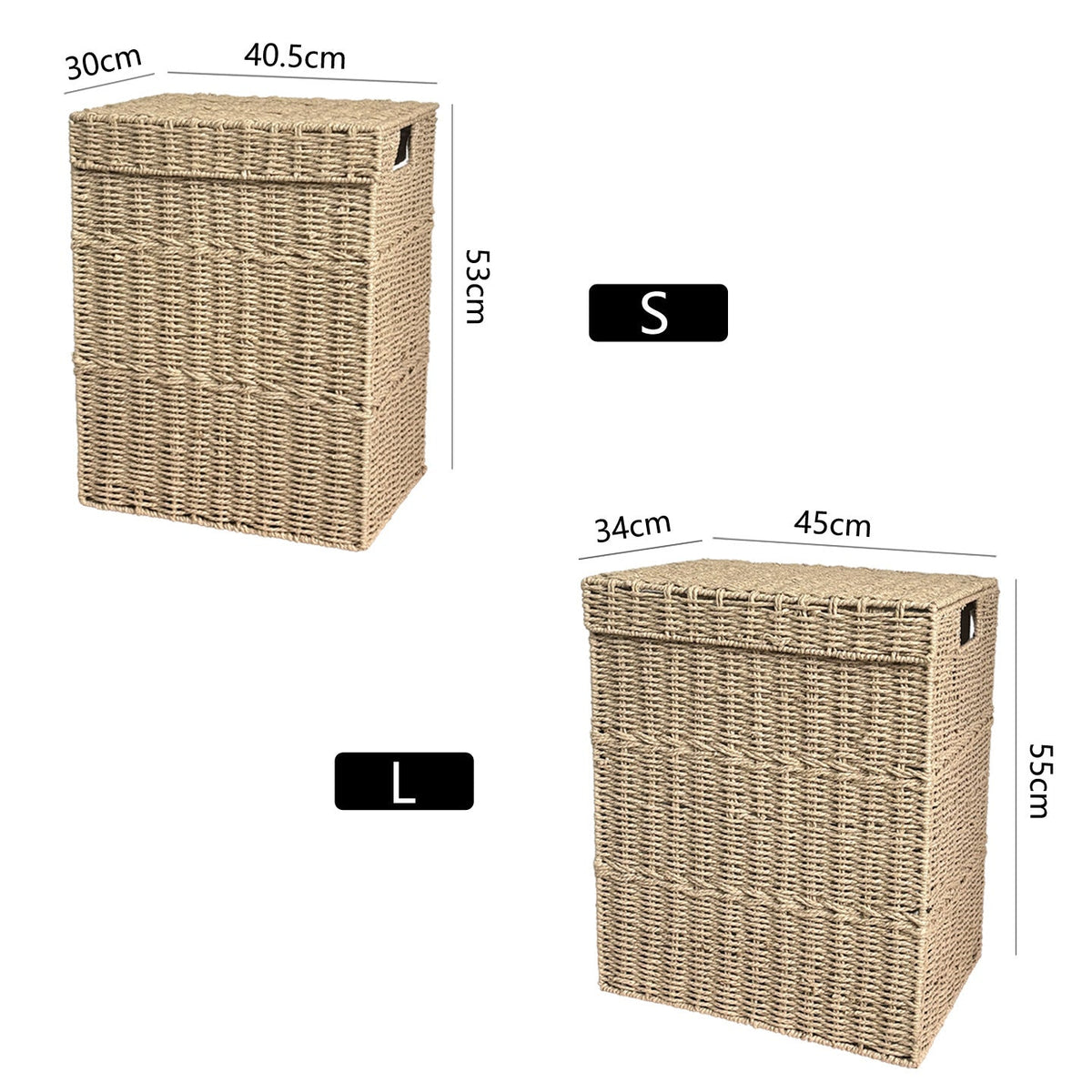 High-quality laundry basket with lid and handles Siopsrl
