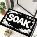 Siopsrl | Plush Bath Mat with Motivational Quote