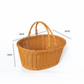 Ladies Handmade Woven Shopping Basket Siopsrl