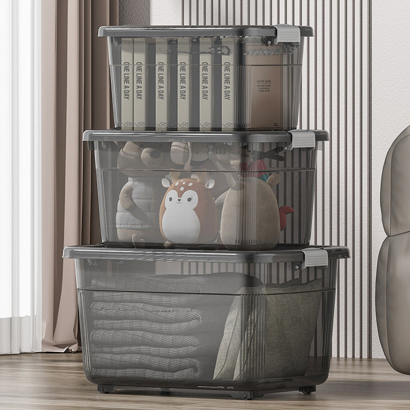 Unisex practical and stackable storage box with wheels Siopsrl