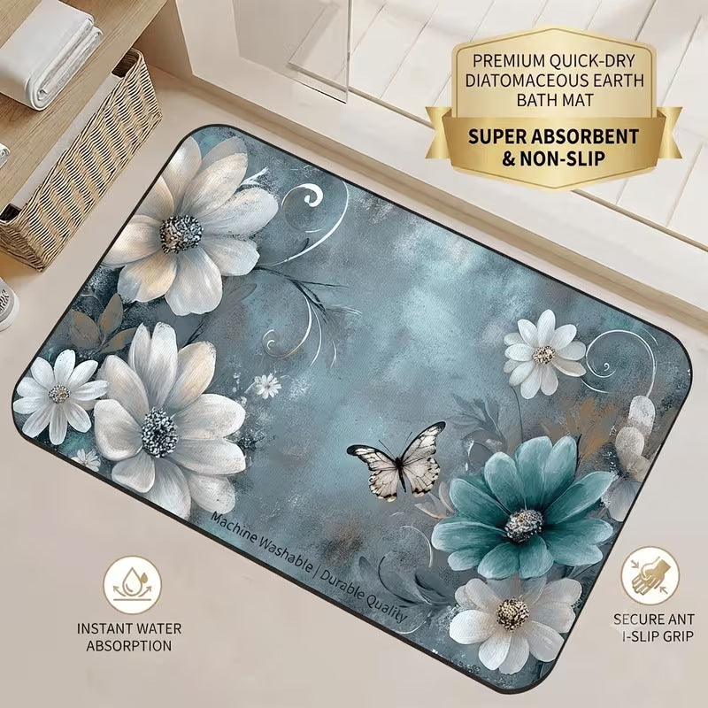 Siopsrl | Quick-Dry Diatomaceous Earth Bath Mat Siopsrl