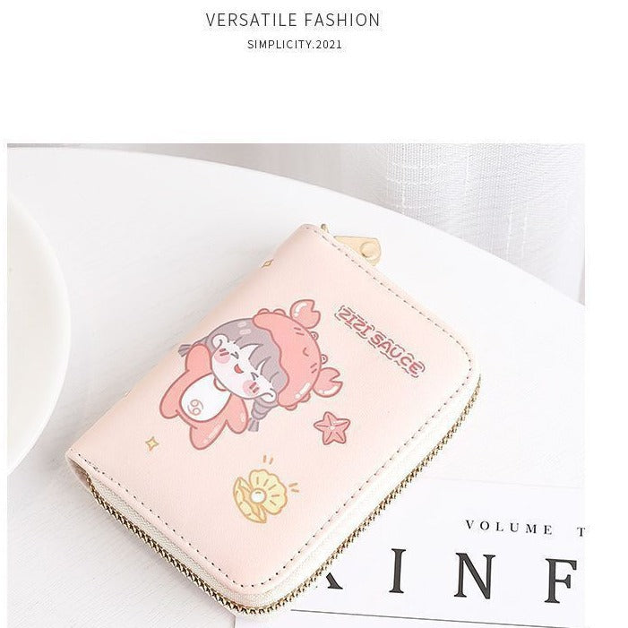 Siopsrl | Cute Cartoon Character Zip Wallet Siopsrl