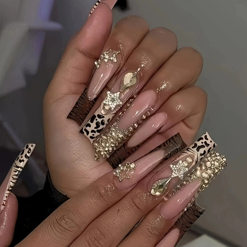Siopsrl | Decorative Long Press-On Nail Extensions Siopsrl