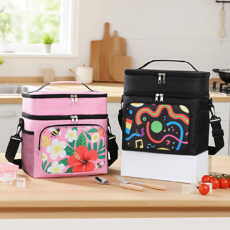 Siopsrl | Insulated picnic cooler bag with stylish floral design Siopsrl