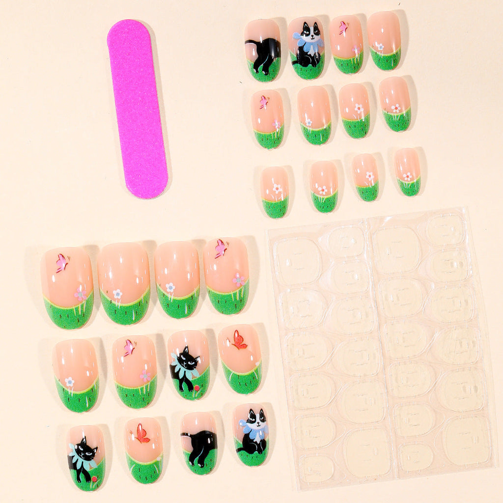 Siopsrl | Whimsical Cat-Themed Nail Art Set Siopsrl