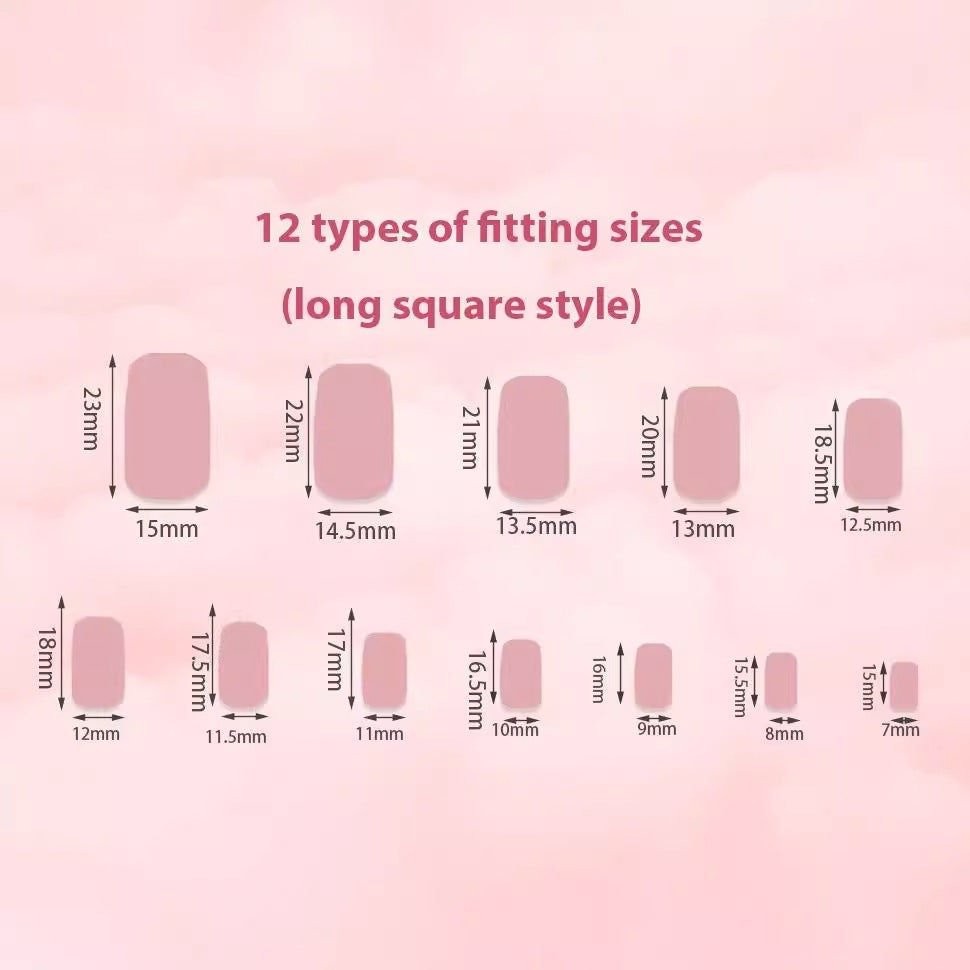 Siopsrl | Artificial nail set with elegant French design and creative accents Siopsrl