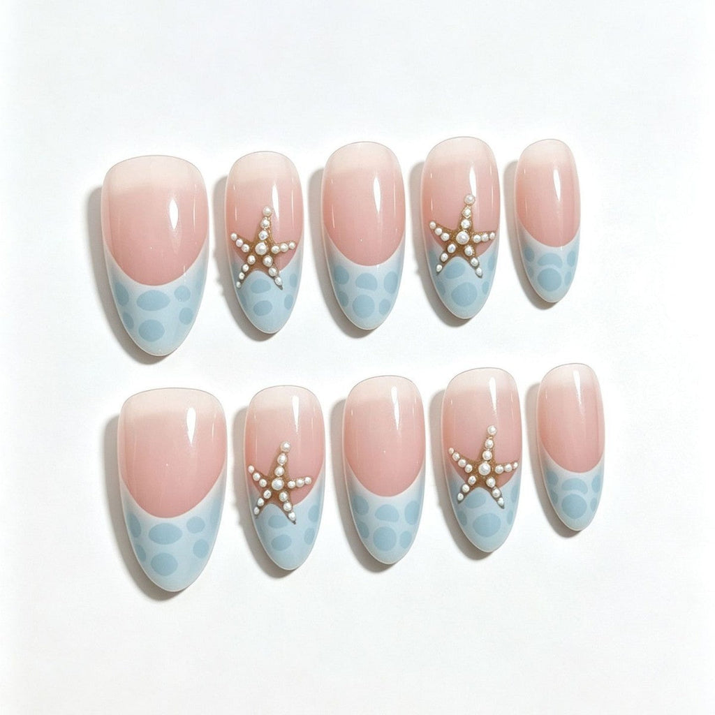 Siopsrl | Nautical-Themed Decorative Press-On Nail Tips Siopsrl