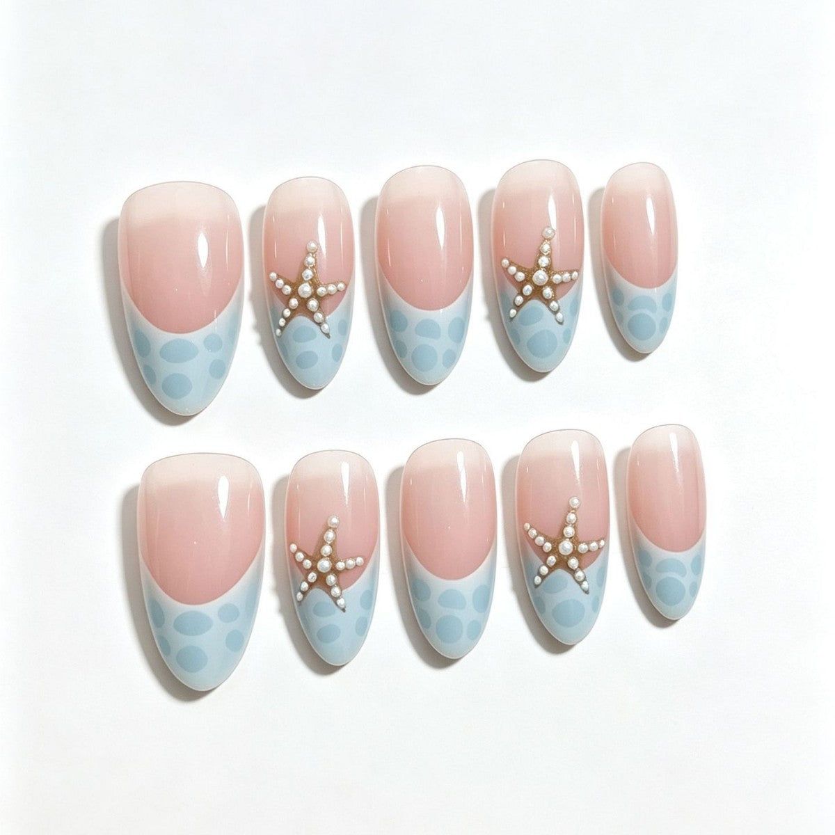 Siopsrl | Nautical-Themed Decorative Press-On Nail Tips Siopsrl