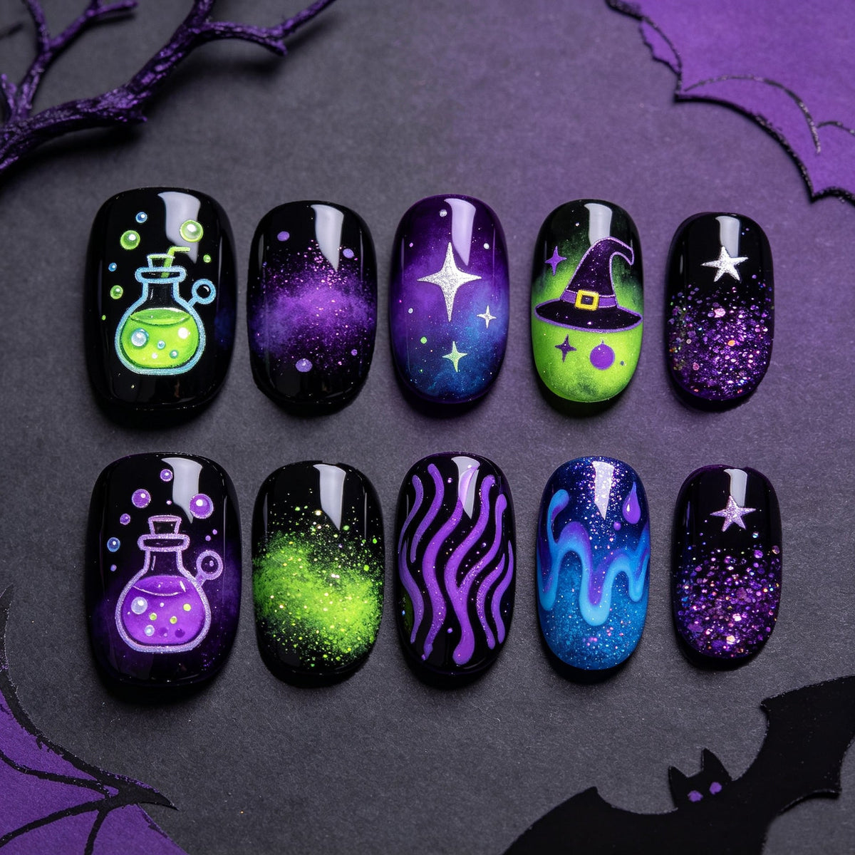 Creative Halloween Nail Art Set Siopsrl