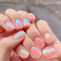 Siopsrl | Iridescent Glossy Nail Tips Siopsrl