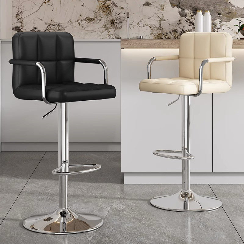 Siopsrl | Modern Bar Stool With Functional Height Adjustment And Comfortable Pu Upholstery Siopsrl