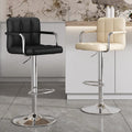 Siopsrl | Modern Bar Stool With Functional Height Adjustment And Comfortable Pu Upholstery Siopsrl