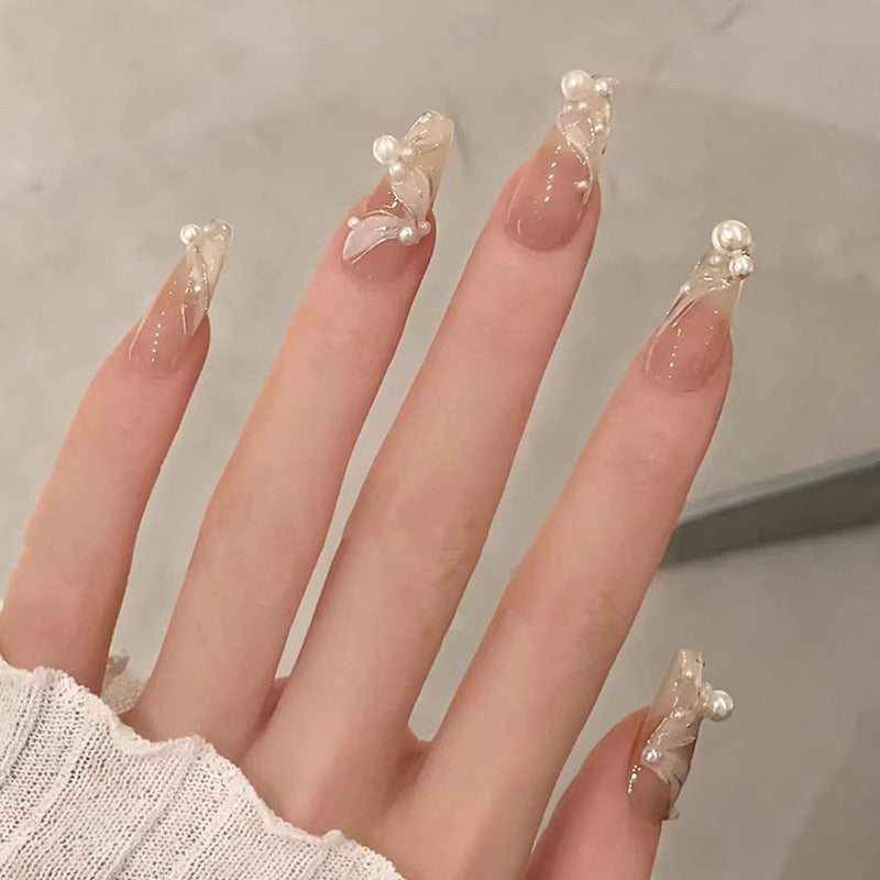 Siopsrl | Artificial Glamorous Heart Nail Tips Siopsrl