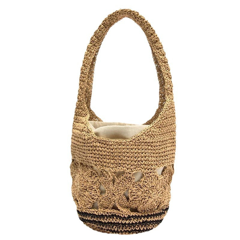 Siopsrl | Crocheted Shoulder Bag with Floral Design Siopsrl