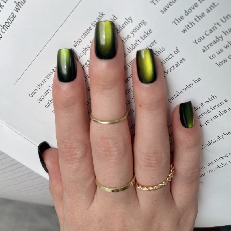 Siopsrl | Artistic Press-On Nail Set with Gradient Effect Siopsrl