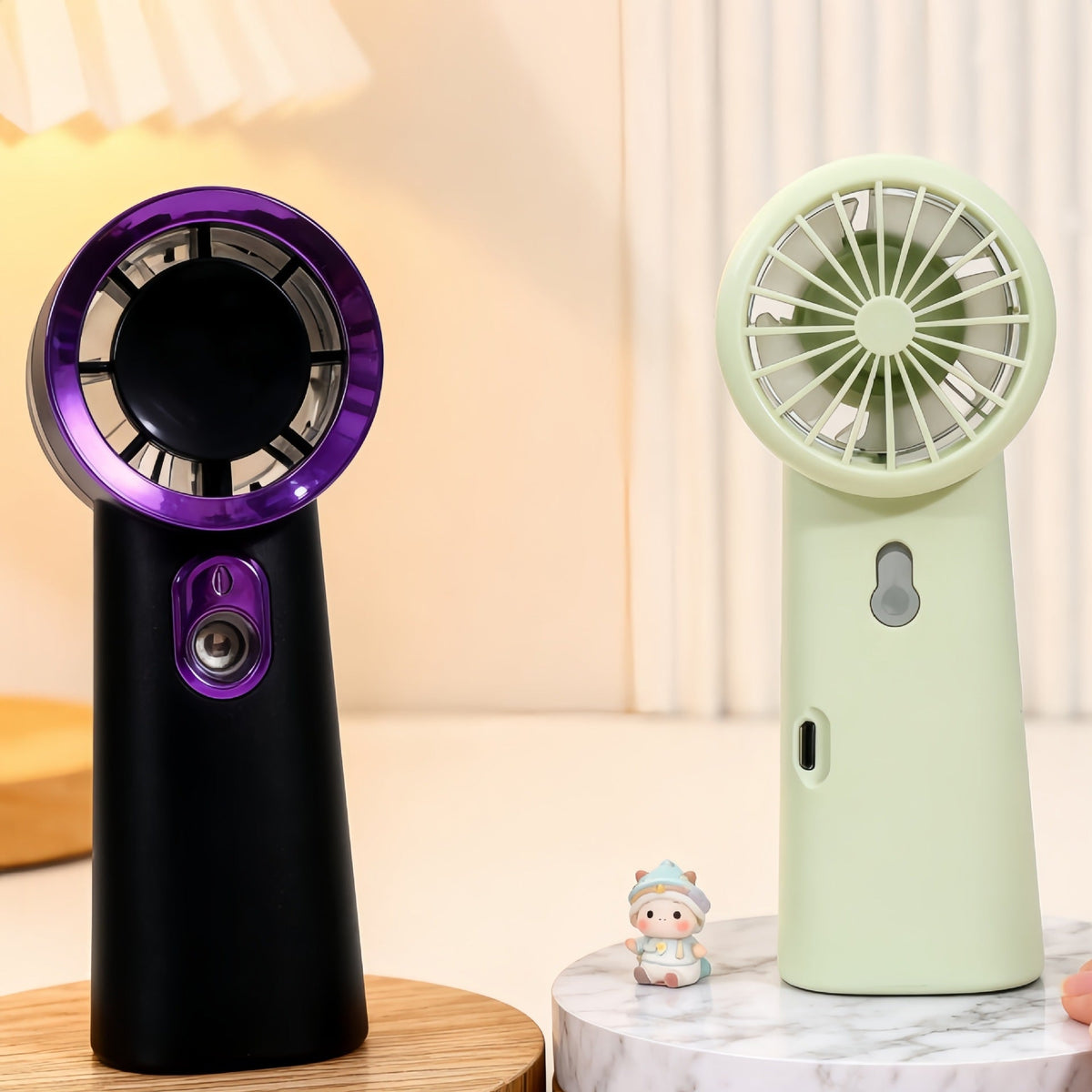Siopsrl | Ladies portable mini hand fan with USB charging function and ergonomic design Siopsrl