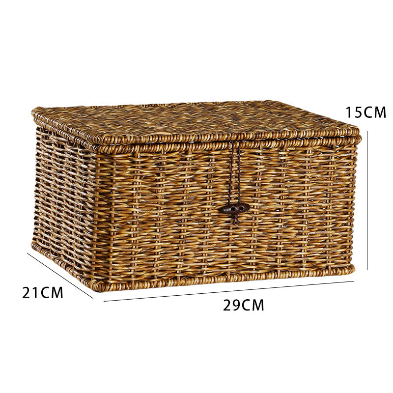 Women Large Storage Basket with Lid Siopsrl