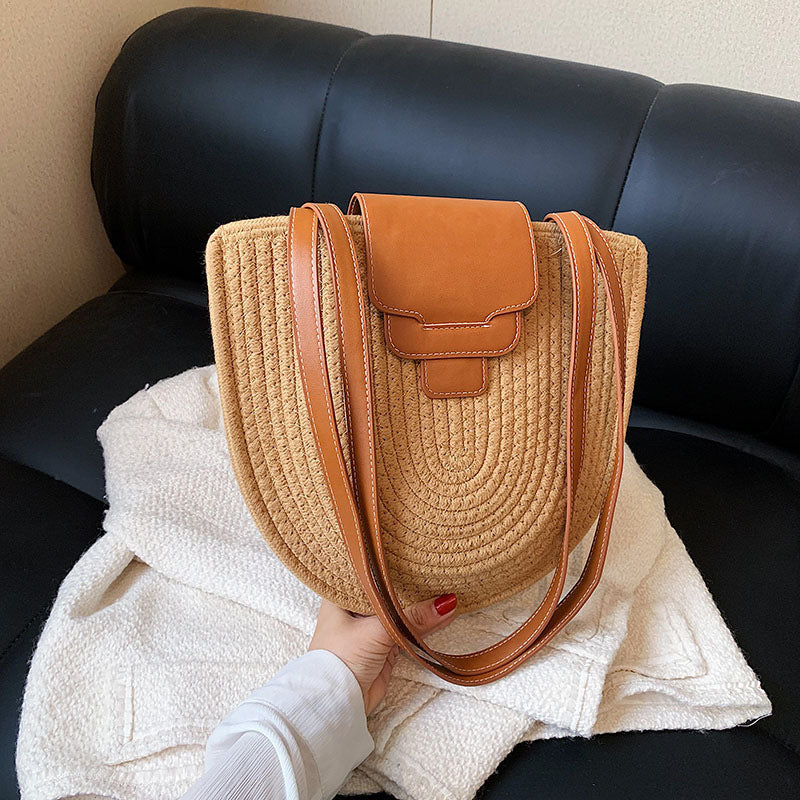 Siopsrl | Fashionable and Handcrafted Basket Bag with Leather Accents Siopsrl
