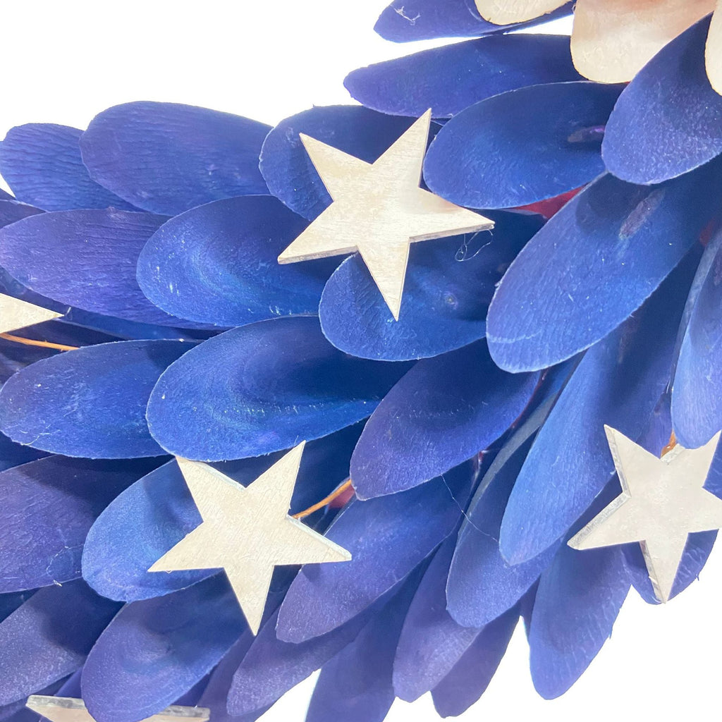 Siopsrl | Unisex nan more patriotic door wreath with realistic eagle head and handcrafted wooden feathers Siopsrl