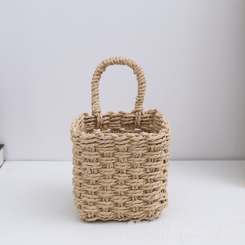Natural Fiber Handwoven Storage Basket Siopsrl