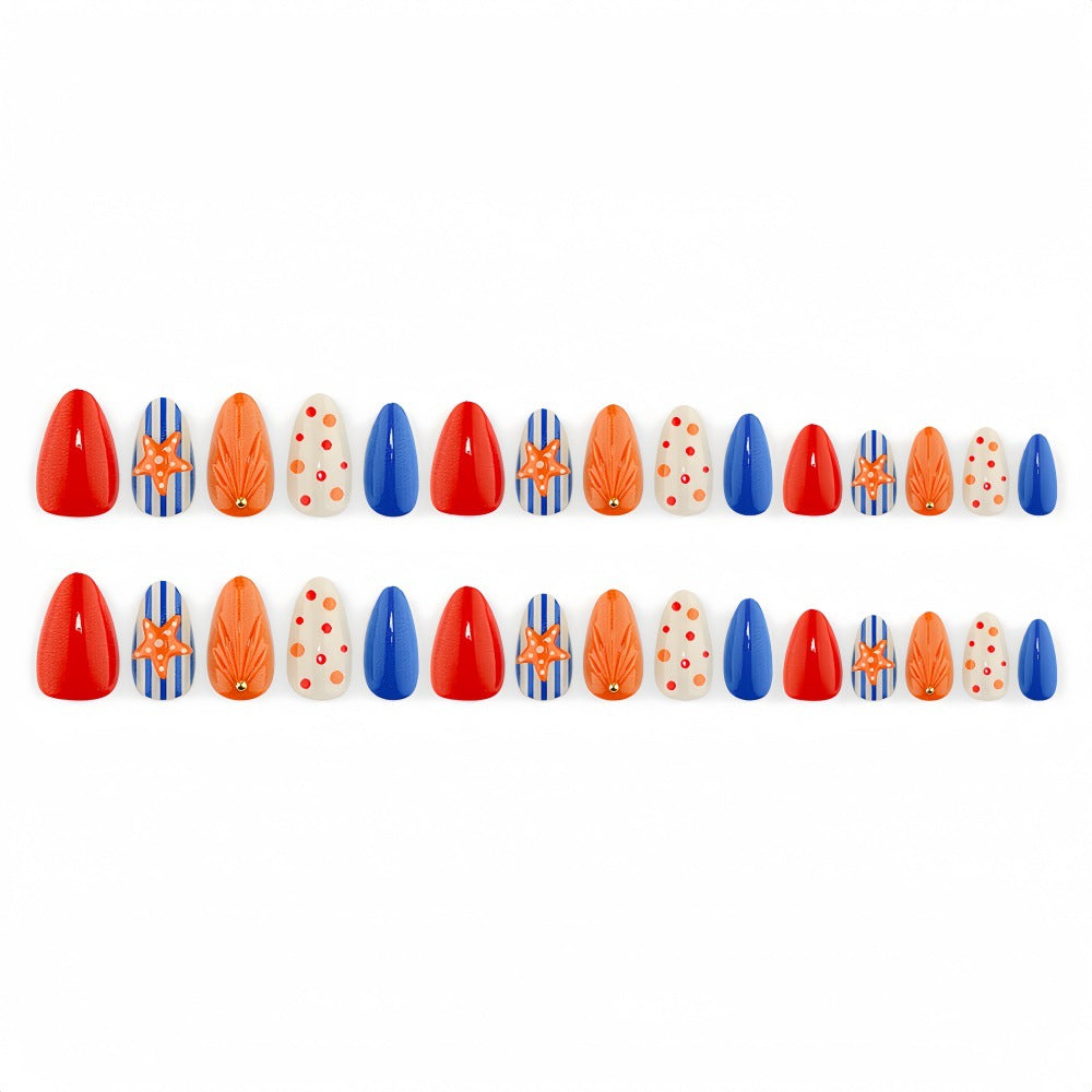 Siopsrl | Artificial nails in playful summer design Siopsrl