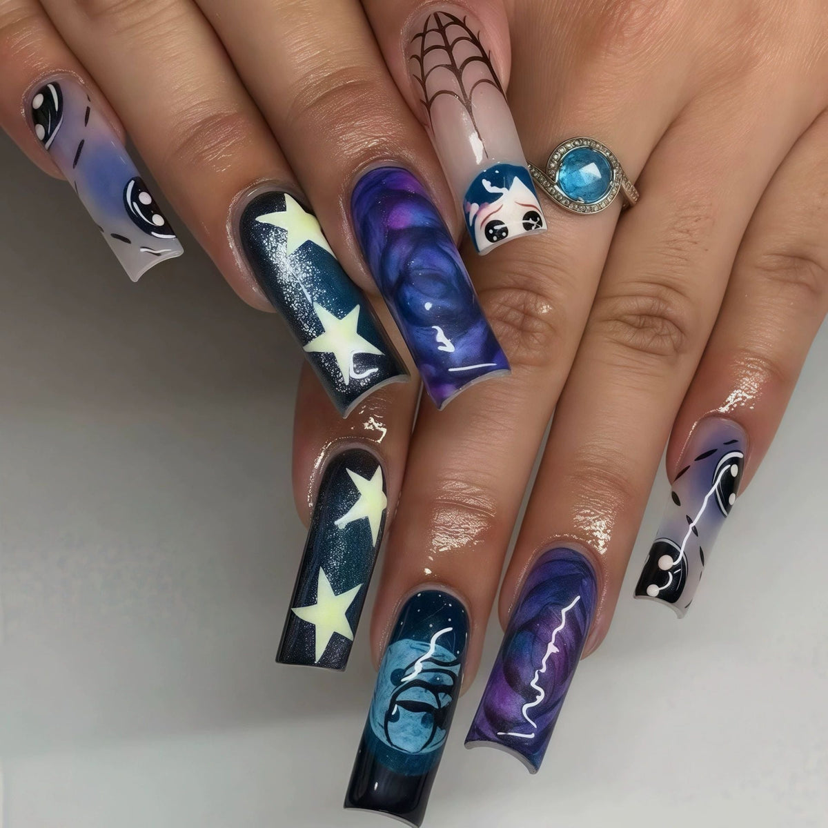 Siopsrl | Decorative Long Press-On Nail Extensions Siopsrl